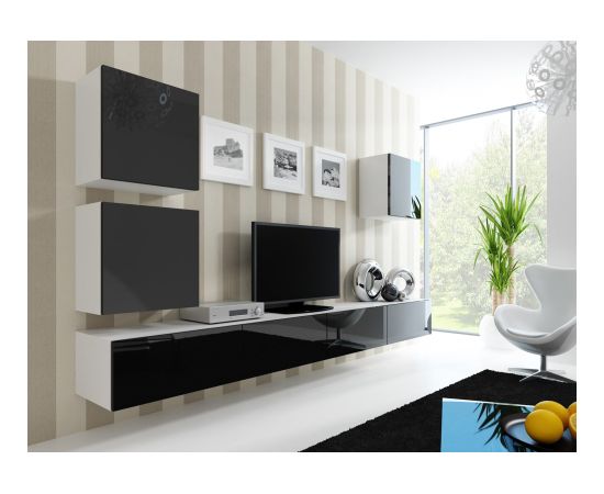 Cama Meble Cama Square cabinet VIGO 50/50/30 white/black gloss