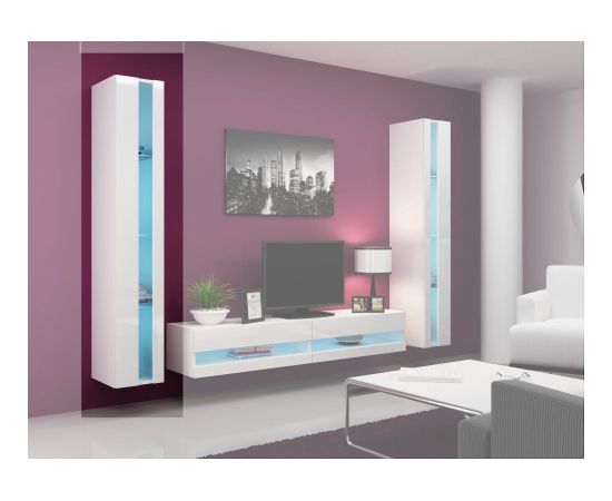 Cama Meble Cama Shelf unit VIGO NEW 180/40/30 white/white gloss