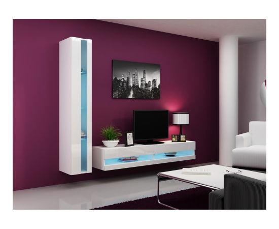 Cama Meble Cama Shelf unit VIGO NEW 180/40/30 white/white gloss