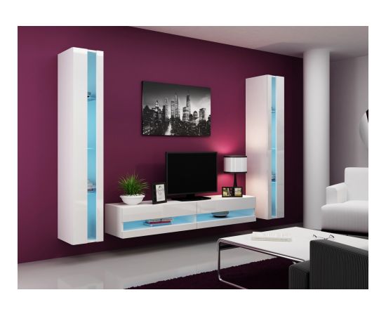 Cama Meble Cama Shelf unit VIGO NEW 180/40/30 white/white gloss