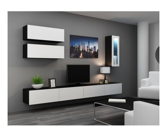 Cama Meble Cama Cabinet VIGO "90" full 90/35/32 black/white gloss