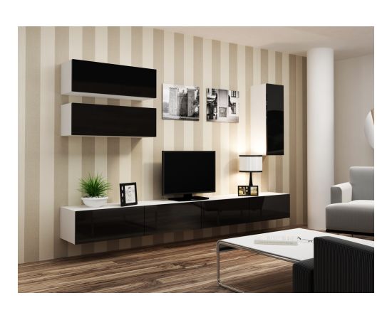 Cama Meble Cama Cabinet VIGO "90" full 90/35/32 white/black gloss