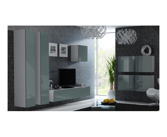 Cama Meble Cama Square cabinet VIGO 50/50/30 white/grey gloss