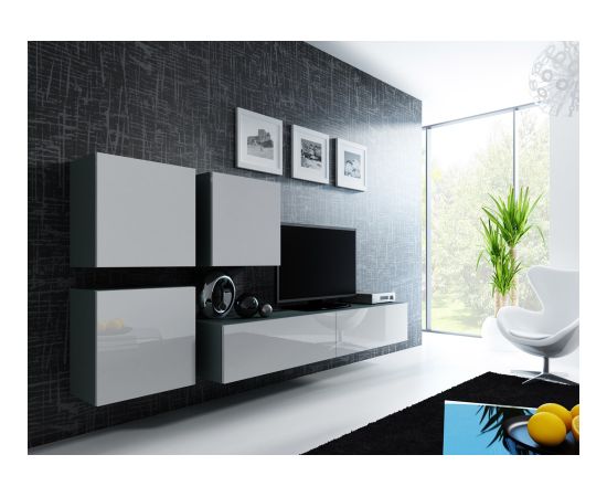 Cama Meble Cama Square cabinet VIGO 50/50/30 grey/white gloss