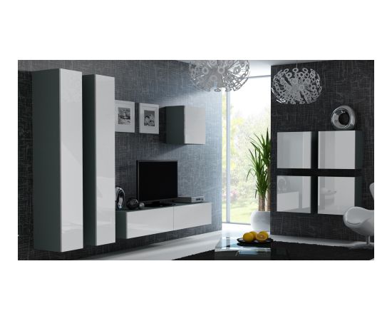 Cama Meble Cama Square cabinet VIGO 50/50/30 grey/white gloss