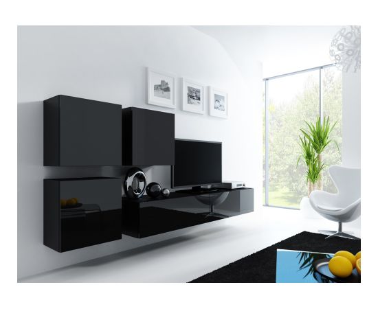 Cama Meble Cama Square cabinet VIGO 50/50/30 black/black gloss