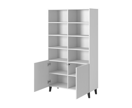 Cama Meble Shelving unit PAFOS 100x40x176.5 cm white matt