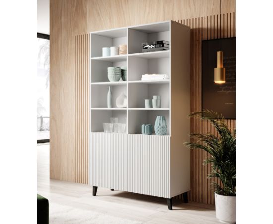 Cama Meble Shelving unit PAFOS 100x40x176.5 cm white matt