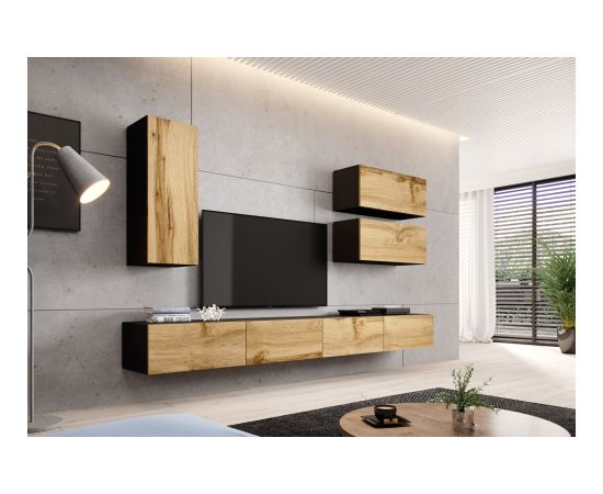 Cama Meble Cama cabinet VIGO "90" full 90/35/32 black/wotan oak