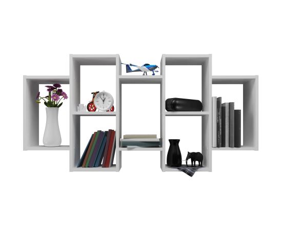 Top E Shop Wall-hung bookcase Bilbao 7.0 Wall Shelves White