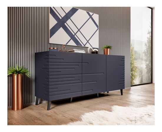 Cama Meble Nova chest of drawers 155x40x72 Garnet Mat