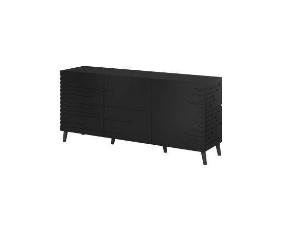 Cama Meble Nova chest of drawers 155x40x72 Black Mat