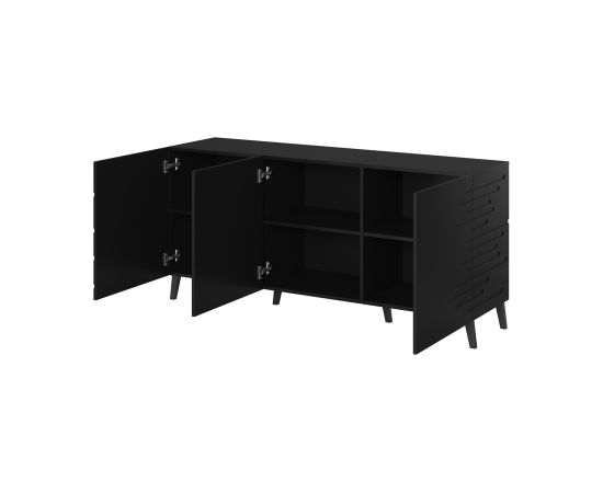 Cama Meble Nova chest of drawers 155x40x72 Black Mat