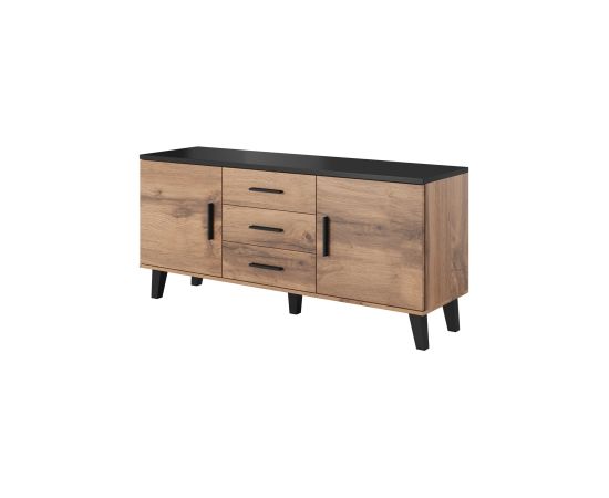 Cama Meble Cama sideboard LOTTA 150 2D3S wotan oak + mat black