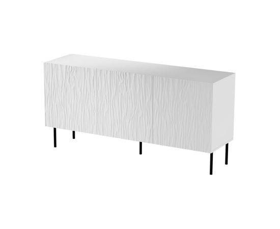 Cama Meble JUNGLE chest 152x40.5x74.5 white matt + black legs