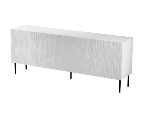 Cama Meble JUNGLE chest 190x40.5x74.5 white matt + black legs