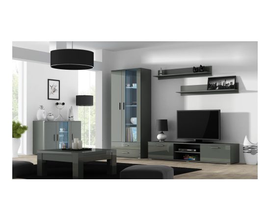 Cama Meble Cama sideboard 120 cm SOHO S7 grey/grey gloss