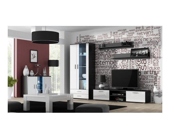 Cama Meble Cama sideboard 120 cm SOHO S7 black/white gloss