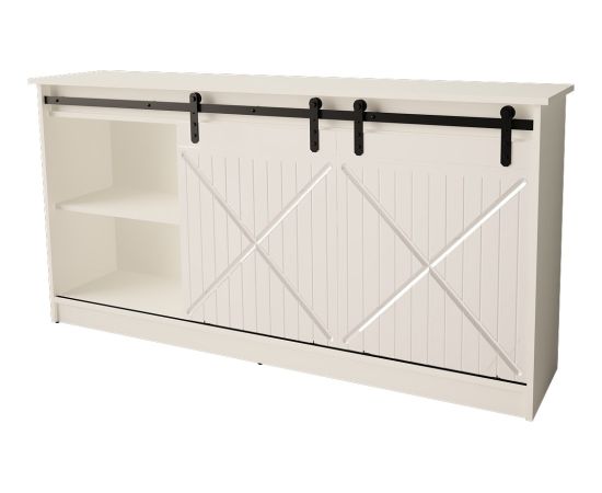 Cama Meble Chest of drawers 160x80x35 GRANERO white/gloss white