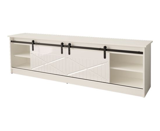 Cama Meble RTV GRANERO cabinet 200x56.7x35 white/gloss white