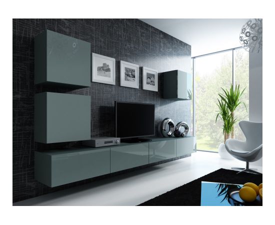 Cama Meble Cama Square cabinet VIGO 50/50/30 grey/grey gloss