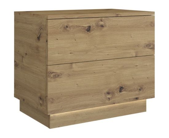 Top E Shop Topeshop S2 ARTISAN nightstand/bedside table 2 drawer(s) Oak