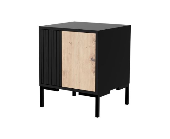 Cama Meble Cama Bedside table 2pc MERCI 44x40x52.5 black/oak artisan