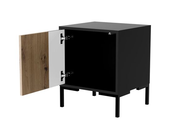 Cama Meble Cama Bedside table 2pc MERCI 44x40x52.5 black/oak artisan