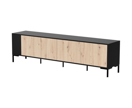 Cama Meble Cama MERCI RTV cabinet 200 x 40 x 54 cm black/oak artisan