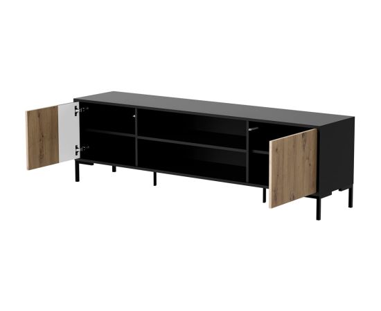 Cama Meble Cama RTV cabinet MERCI RTV cabinet 180 x 40 x 53.5 cm black/oak artisan