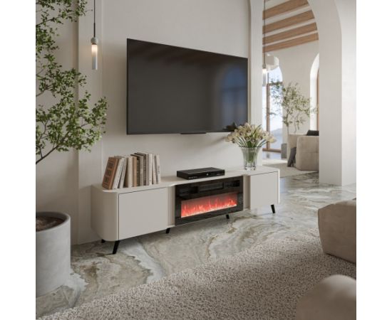 Cama Meble Cama Volare RTV cabinet 200 x 39 x 49 cm cashmere + fireplace