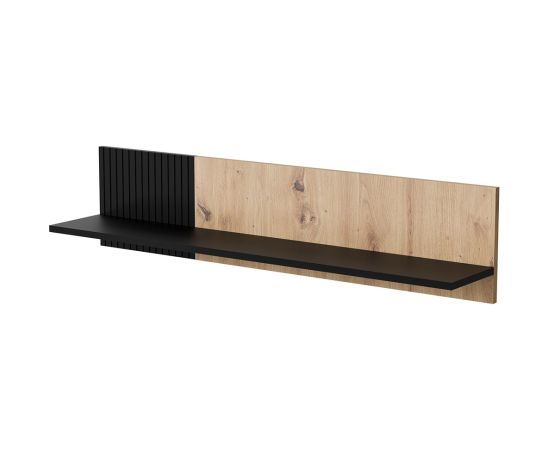 Cama Meble Cama MERCI shelf 110x20x25 black/oak artisan