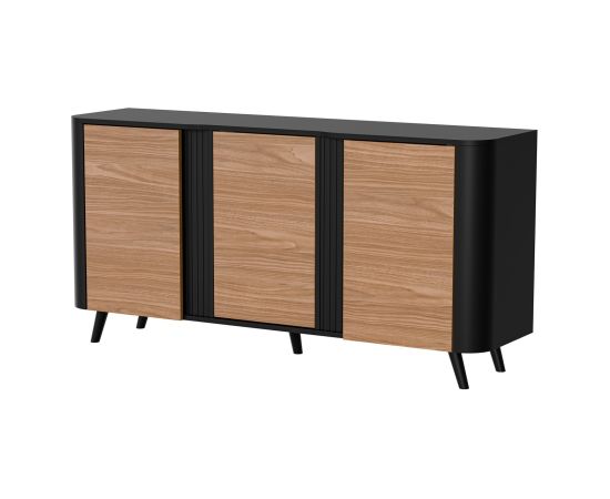 Cama Meble Cama VOLARE chest of drawers 151 x 39 x 75 cm black/walnut