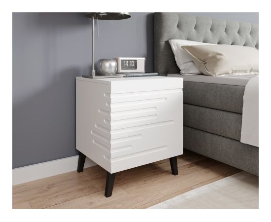 Cama Meble Cama Bedside table NOVA 44x40x52 white matt