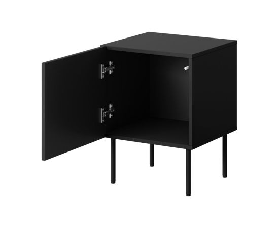 Cama Meble Bedside table 2 pcs. PALAZZO 44.5x40x59 black + oak craft