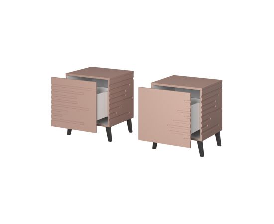 Cama Meble Cama bedside cabinet NOVA 44x40x52 pink matt