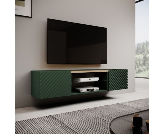 Cama Meble EF ONDA RTV cabinet 180.5x40xH58.39 green (standing or wall mounted)