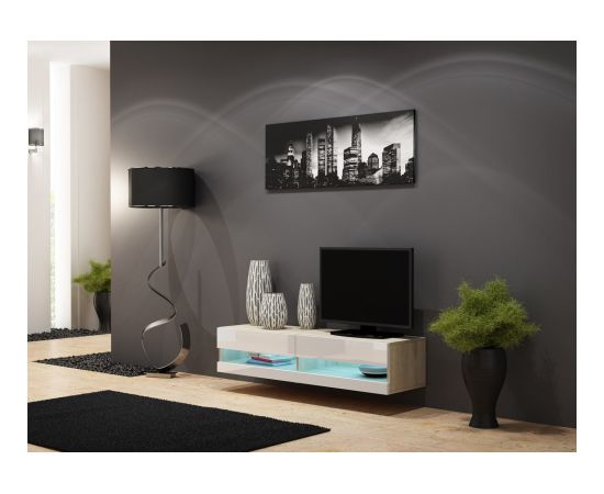 Cama Meble Cama TV stand VIGO NEW 30/140/40 sonoma/white gloss