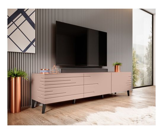 Cama Meble Cama RTV NOVA cabinet 186x40x48 pink matt