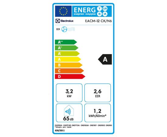 Electrolux EACM-12CK/N6 Portatīvais kondicionieris 3.2kW