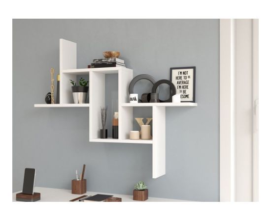 Top E Shop FIESTA hanging shelf 85x15x73.5 cm, white