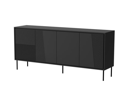 Cama Meble 4D ABI chest of drawers 200x45x88 matt black