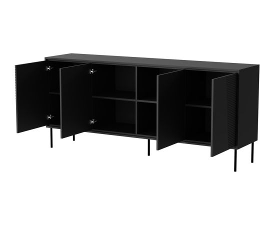 Cama Meble 4D ABI chest of drawers 200x45x88 matt black