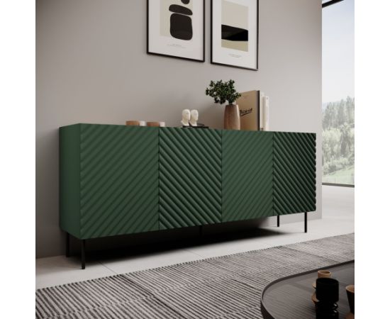 Cama Meble 4D2SZ ONDA chest of drawers 200x45xH85 green