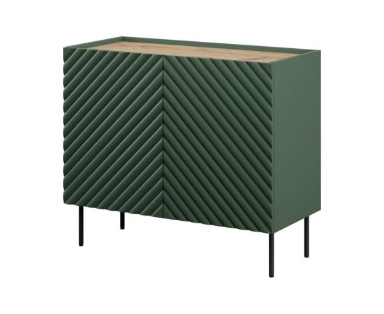 Cama Meble 2D chest of drawers ONDA 98x45xH85 green