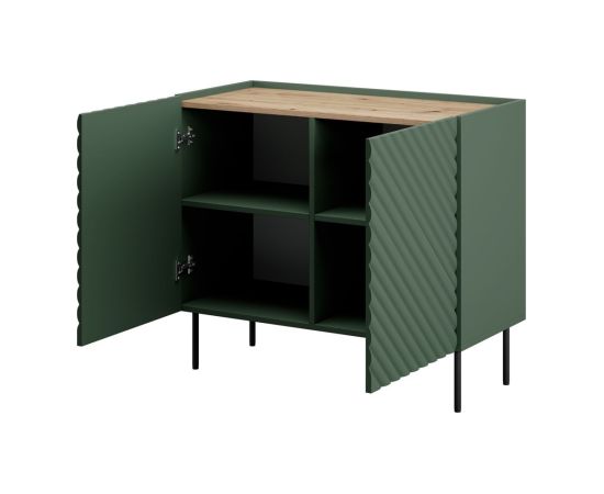 Cama Meble 2D chest of drawers ONDA 98x45xH85 green