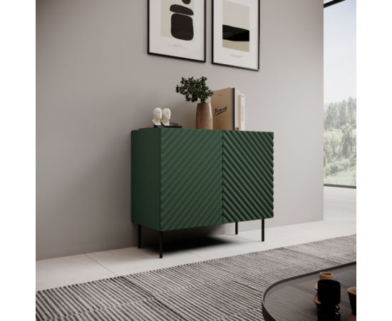 Cama Meble 2D chest of drawers ONDA 98x45xH85 green