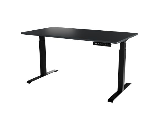 Cama Meble Desk with electric height adjustment MOON LONG 150x80x72-120 black/anthracite