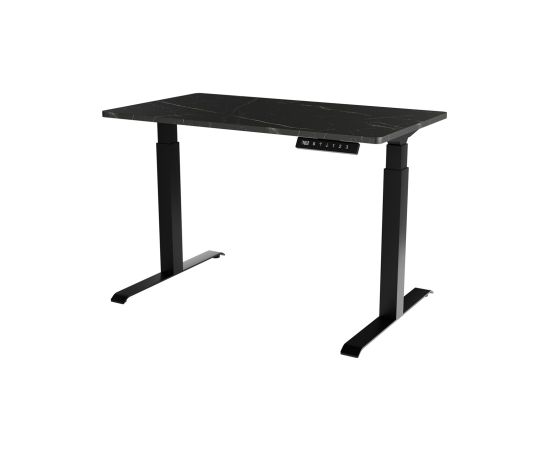 Cama Meble Desk with electric height adjustment MOON 121x67x72-120 black/san sebastian