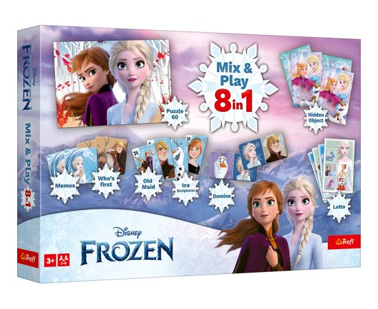 TREFL FROZEN 8in1 Mix&play galda spēļu komplekts